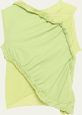 Issey Miyake Beanstalk Spiral Knit Top