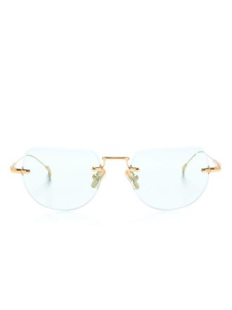 Eyepetizer Occhiali da sole Drive con montatura a giorno - Oro
