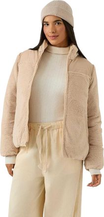 Reebok Womens/Ladies Reversible Puffer Jacket (Oatmeal) - Cream - Size X-Large