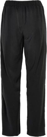 Six Ames Zwarte Ribella Broek - Dames - Slim Fit Broeken - Zwart - L - Broeken
