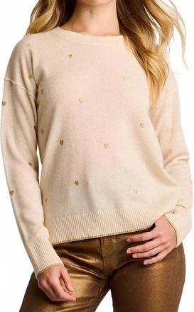 Lisa Todd Call It Love Sweater In Frosting