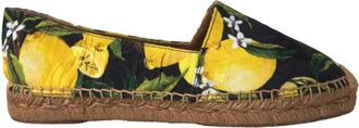 Dolce & Gabbana Multicolor Citroen Espadrilles Schoenen - Dames - Espadrilles - Veelkleurig - 35 EU - Katoen - Schoenen