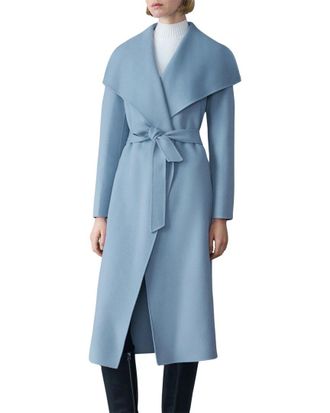 Mackage Wool & Leather Wrap Coat