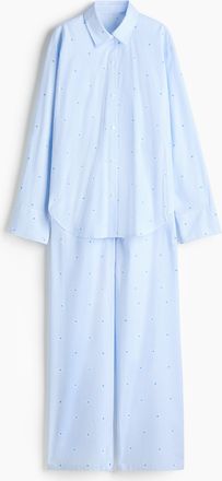 H&M Baumwollpyjama - Blue