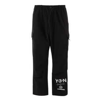 Yohji Yamamoto Cropped Trousers, male, Black, XL, Nbhd Cargo Trousers