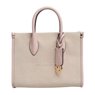 Michael Kors Handbags, female, Beige, ONE SIZE, Signature Logo Crossbody Bag Mirella