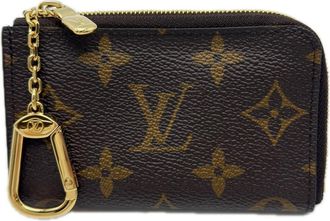 Louis Vuitton Beige Blue Brown Monogram Coated Canvas Coin Purse/Coin Case (Pre-Owned)