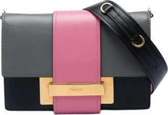 Prada Pre-owned Ribbon Crossbody Bag - Dames - Vintage Schoudertas - Veelkleurig - ONE Size - Leer - Vintage