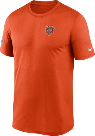 Nike Chicago Bears Legend Logo Nike Mens Dri-FIT NFL T-Shirt in Orange | 02TI89M7Q-FEJ