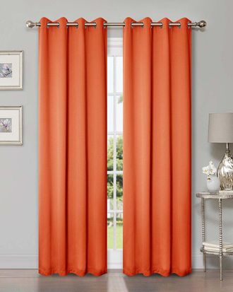 Superior 52X120 Solid Classic Modern Blackout 2Pc Curtain Panel Set