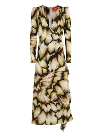 La DoubleJ Monarch abstract-print maxi dress - women - Fabric - L - Neutrals