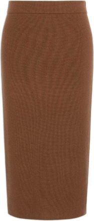 Max Mara Falda MST Zucca - Skirts - Mujer - Marr&oacute;n - M