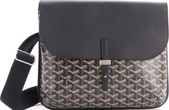 Goyard Coursier Messenger Bag Coated Canvas and Leather