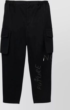 Comme Des Gar&ccedil;ons graphic print cargo trousers belt loops