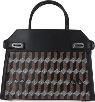 Au Départ Madeleine 30 handle tote bag - Black