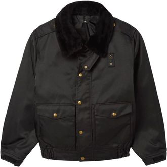 Willy Chavarria Jassen, Heren, Zwart, L, Nylon, Aviator Bomberjack