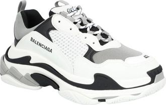 Balenciaga Schoenen, Heren, Wit, 43 EU, Leer, Chunky Sole Sneakers Wit Comfort