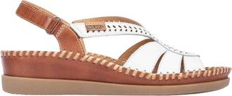 Pikolinos Cadaques Sandaal - Dames - Sandalen - Wit - 41 EU - Leer - Schoenen