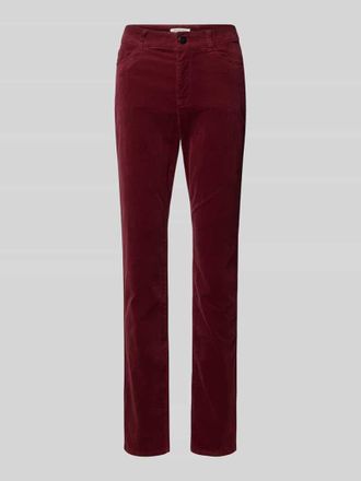 Christian Berg Stoffhose mit 5-Pocket-Design in Dunkelrot, Gr&ouml;&szlig;e 42/30