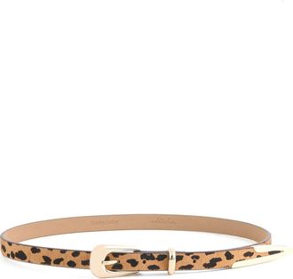 Ettika Cheetah Print Genuine Calf Hair Belt at Nordstrom, Size Xx-Large