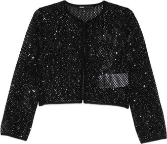 Maje Vest met pailletten - Zwart