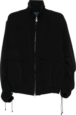 Yohji Yamamoto Ta/pe jack met gesmockte mouwen - Zwart