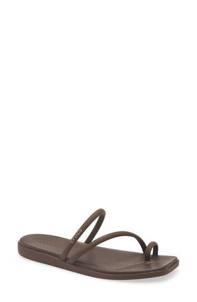 Crocs Miami Toe Loop Sandal in Coffee at Nordstrom, Size 8