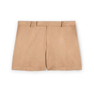 Motivi Shorts met su&egrave;de-effect - Dames - Bermuda - Beige - XL - Su&egrave;de - Korte Broeken