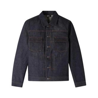 A.P.C. Jean Work Jacket - - Jackets - Uomo - Blu - M