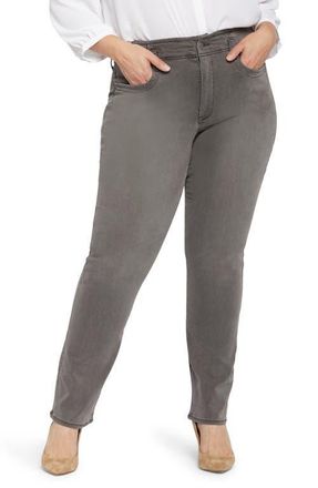 NYDJ Marilyn Hollywood High Waist Straight Leg Jeans in Smokey Mountain at Nordstrom, Size 18W