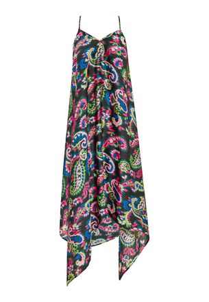 Izia Jurk Dames Zwart Veelkleurig