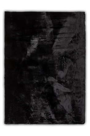 Gino Falcone Alfombra tejida a m&aacute;quina de poli&eacute;ster - negro