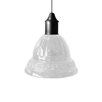 Tosel Suspensi&oacute;n campanilla metal vidrio transparente D16,5 cm