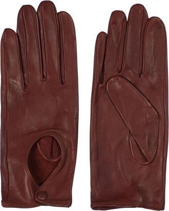 Howard London Emelie Handschoenen - Dames - Handschoenen - Bruin - 8 1/2 IN - Leer - Accessoires