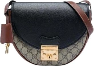 Gucci Pre-owned Crossbody Bag - Dames - Vintage Schoudertas - Veelkleurig - ONE Size - Leer - Vintage