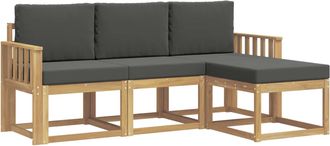 vidaXL Conjunto De Sof&aacute;s De Exterior 4 Uds. Vidaxl