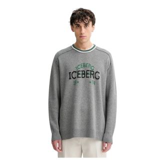 Iceberg Uomo, Maglie, Grigio, L, new