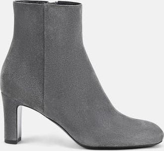 AGL Ginny Bootie Heeled Ankle Boot in Carbon at Nordstrom, Size 39.5
