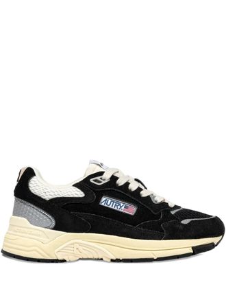 Autry Hyperway suede panelled sneakers - women - Calf Leather/Polyester/Cotton/Nylon/Mesh/Calf Leather/Rubber - 41 - Black