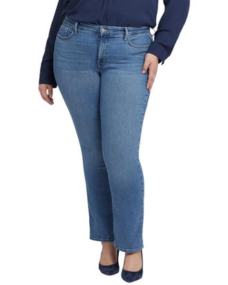 NYDJ Plus Marilyn Heyburn Wash Straight Leg Jean