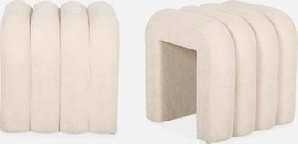 Sweeek Sweeek - Set Di 2 Pouf Contemporanei, Tessuto