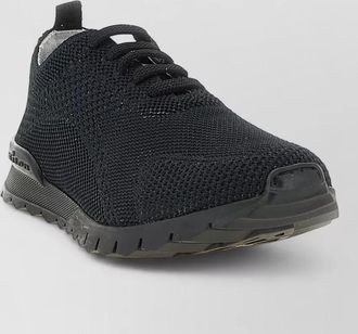 Kiton fitb mesh sneakers rubber sole pull tab