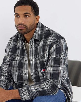 Tommy Jeans Check Shirt - Black