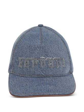 Ferrari Denim honkbalpet - Blauw