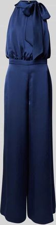 Swing Jumpsuit mit Schluppe in Marine, Gr&ouml;&szlig;e 42