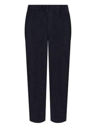 Homme Plissé Issey Miyake pleated straight-leg trousers - Blue