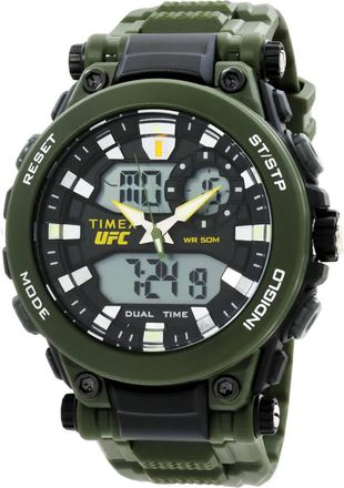Timex UFC Impact Alarm Quartz Analog-Digital Black Dial Mens Watch TW5M52900