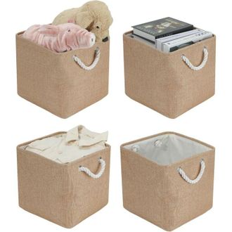 OEM Juego De 30 Cajas De Almacenamiento Plegables De 30 X 30 X 30 Cm - Caja De Almacenamiento De Tela Plegable Grande - Cestas/estantes De Almacenamiento 