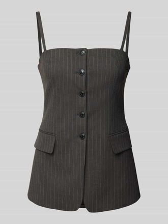 HUGO BOSS Top mit Spaghettitr&auml;ger Modell Asiane in Dunkelgrau, Gr&ouml;&szlig;e 36