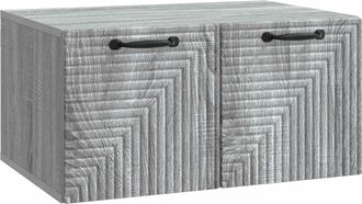 vidaXL Mueble Para Tv De Pared Gris Sonoma 59,5 X 41 X 30 Cm Vidaxl